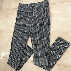 Black and grey Platted work pants